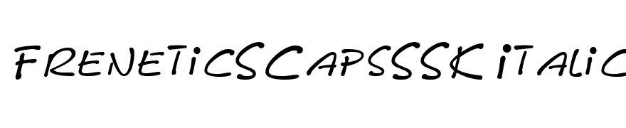 FreneticSCapsSSK Italic