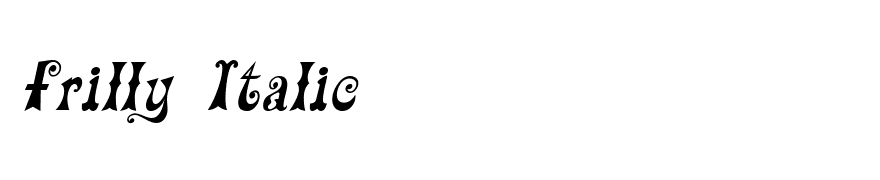 Frilly Italic