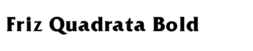 Friz Quadrata Bold
