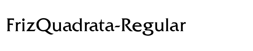 FrizQuadrata-Regular