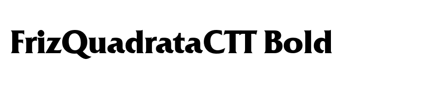 FrizQuadrataCTT Bold