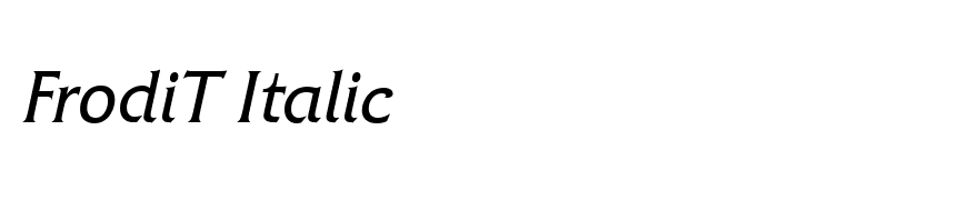 FrodiT Italic