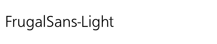 FrugalSans-Light