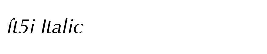 ft5i Italic