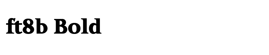ft8b Bold