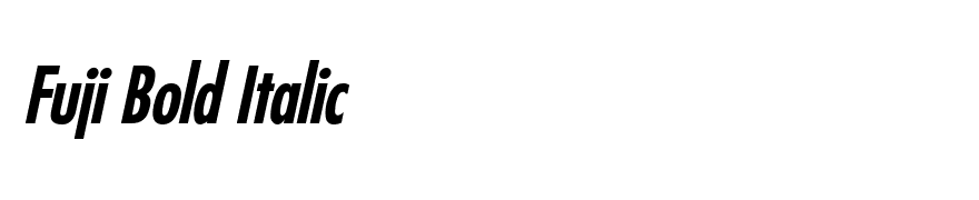 Fuji Bold Italic