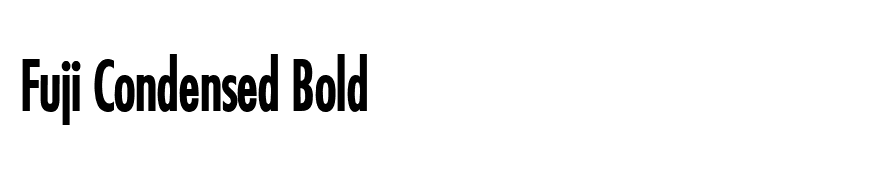 Fuji Condensed Bold