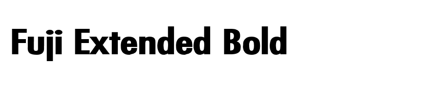 Fuji Extended Bold