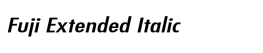 Fuji Extended Italic