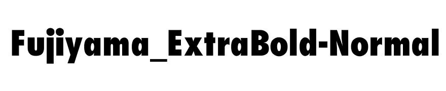 Fujiyama_ExtraBold-Normal