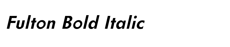 Fulton Bold Italic