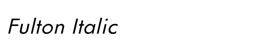 Fulton Italic