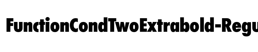 FunctionCondTwoExtrabold-Regular
