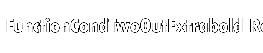 FunctionCondTwoOutExtrabold-Regular