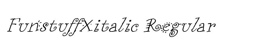 FunstuffXitalic Regular