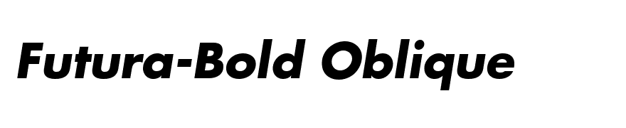 Futura-Bold Oblique