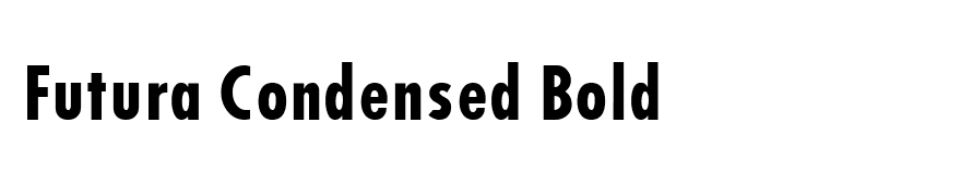 Futura Condensed Bold