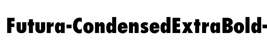 Futura-CondensedExtraBold-Normal