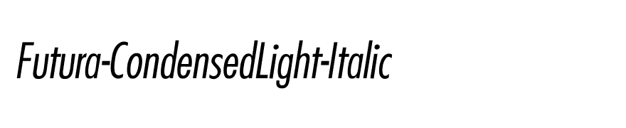 Futura-CondensedLight-Italic