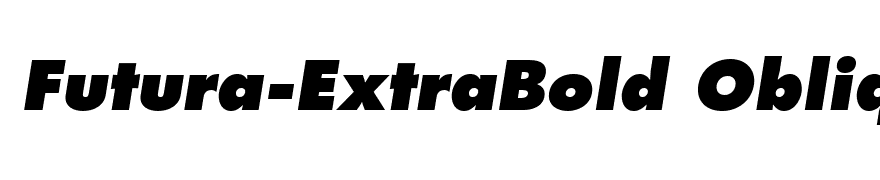 Futura-ExtraBold Oblique