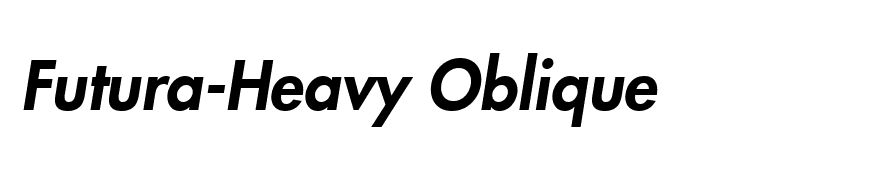 Futura-Heavy Oblique