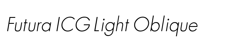 Futura ICG Light Oblique