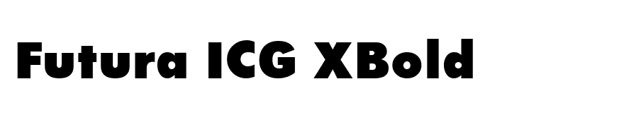 Futura ICG XBold