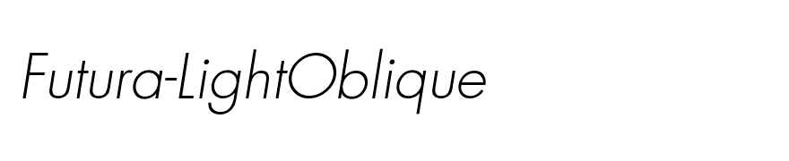 Futura-LightOblique