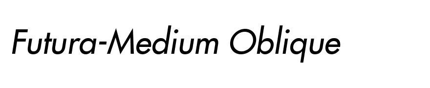 Futura-Medium Oblique