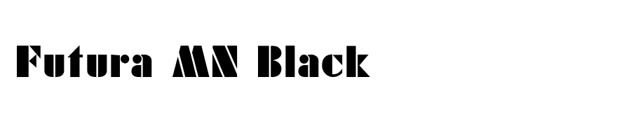 Futura MN Black