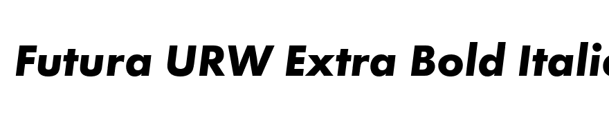Futura URW Extra Bold Italic