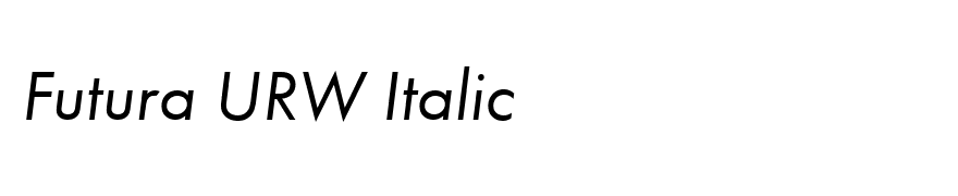 Futura URW Italic