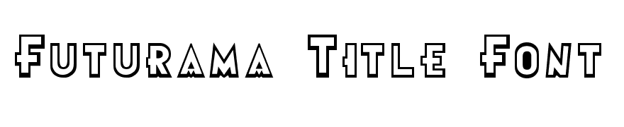 Futurama Title Font