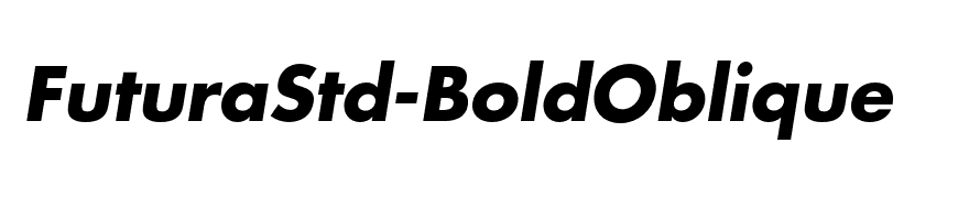 FuturaStd-BoldOblique