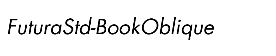FuturaStd-BookOblique