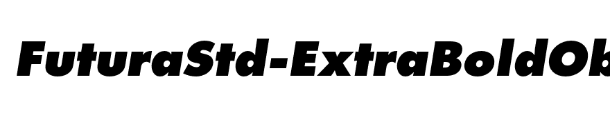 FuturaStd-ExtraBoldOblique