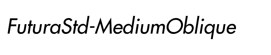 FuturaStd-MediumOblique