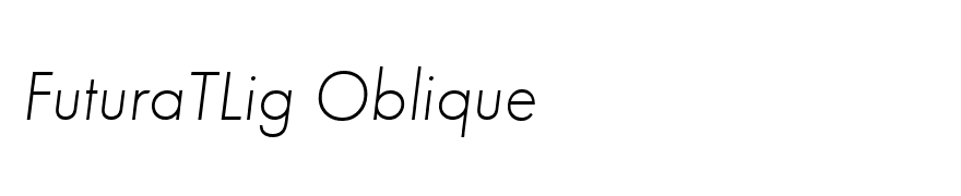 FuturaTLig Oblique