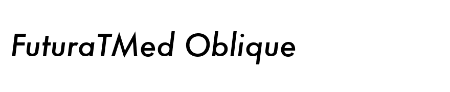 FuturaTMed Oblique
