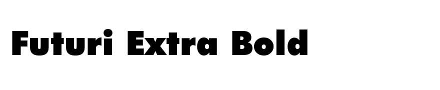 Futuri Extra Bold