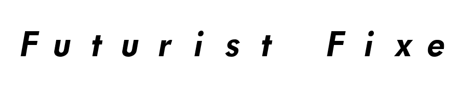 Futurist Fixed-width Bold Italic