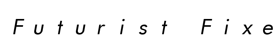 Futurist Fixed-width Italic