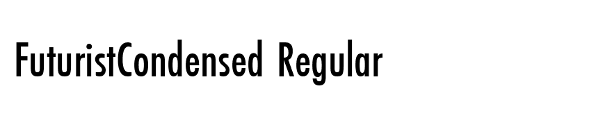 FuturistCondensed Regular