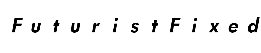 FuturistFixedWidth Bold Italic
