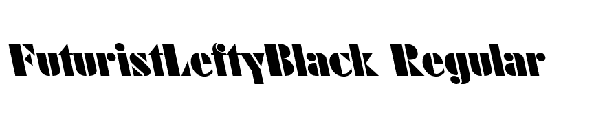 FuturistLeftyBlack Regular