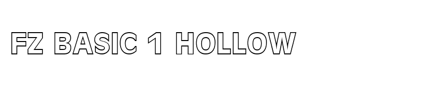 FZ BASIC 1 HOLLOW
