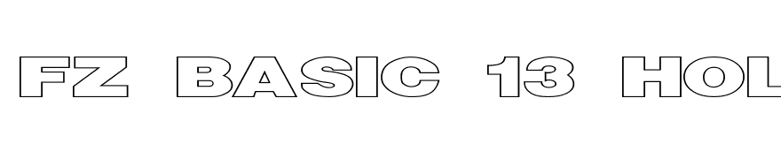 FZ BASIC 13 HOLLOW EX