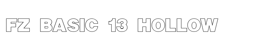 FZ BASIC 13 HOLLOW