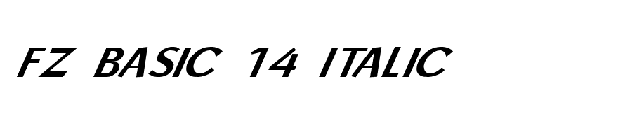 FZ BASIC 14 ITALIC