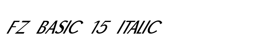 FZ BASIC 15 ITALIC